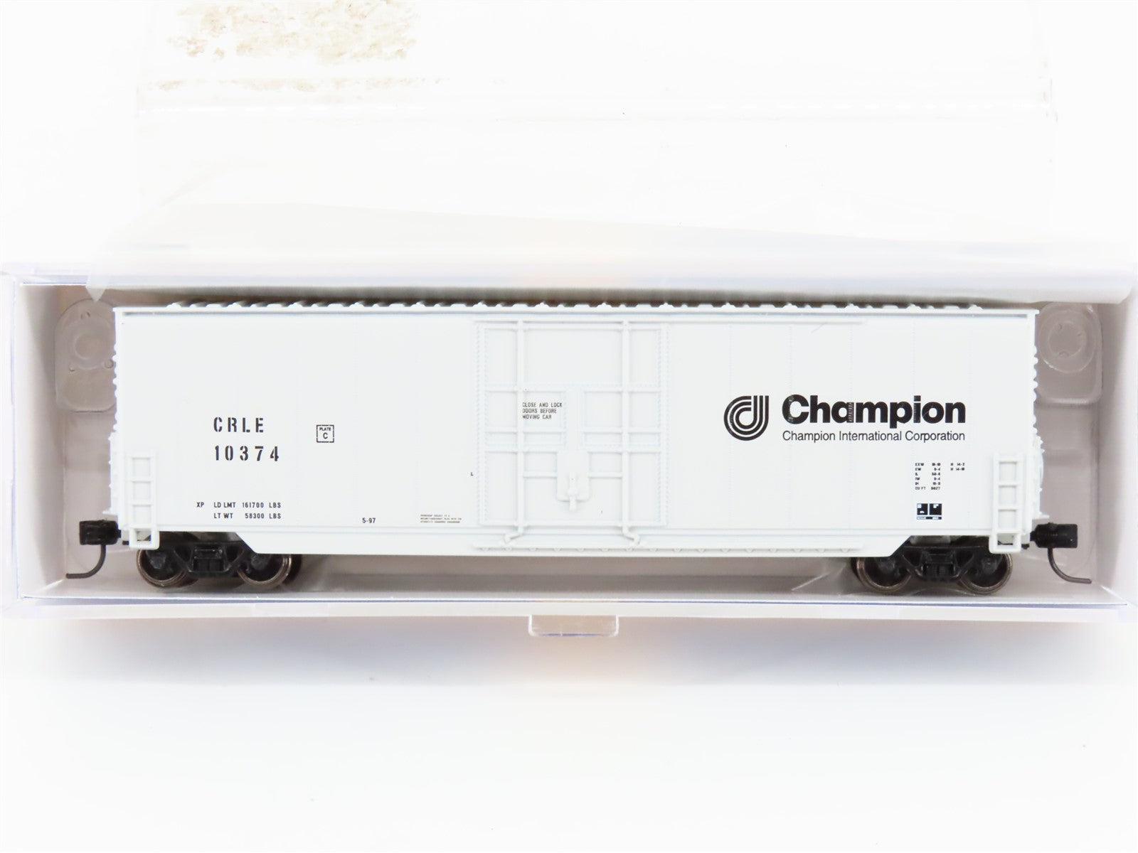 N Scale Athearn ATH3773 CRLE Champion International 50' High Cube Box Car #10374