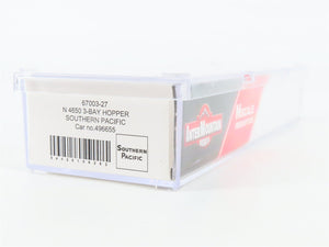 N Scale InterMountain 67003-27 SP Southern Pacific 3-Bay Hopper 496655 RTR