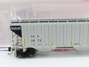 N Scale InterMountain 653104-09 GNBC Farmrail 3-Bay Covered Hopper 2072 RTR