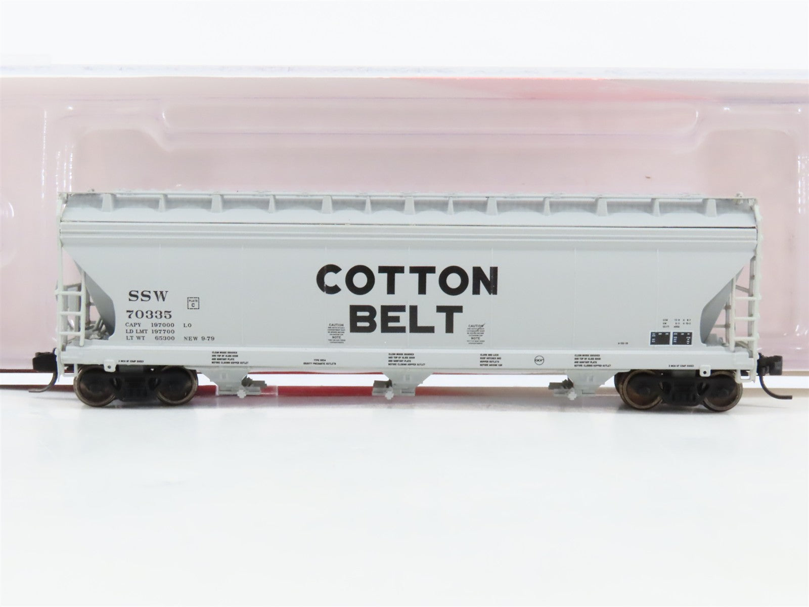 N Scale InterMountain 67044-08 St. Louis Southwestern 3-Bay Covered Hopper RTR