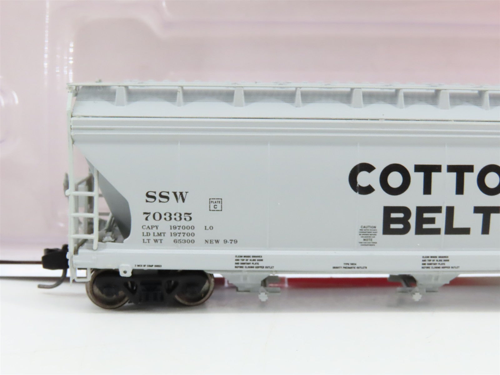 N Scale InterMountain 67044-08 St. Louis Southwestern 3-Bay Covered Hopper RTR