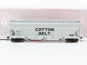 N Scale InterMountain 67044-10 SSW Cotton Belt 3-Bay Covered Hopper 70462 RTR