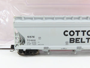 N Scale InterMountain 67044-10 SSW Cotton Belt 3-Bay Covered Hopper 70462 RTR