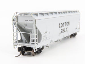 N Scale InterMountain 67044-10 SSW Cotton Belt 3-Bay Covered Hopper 70462 RTR