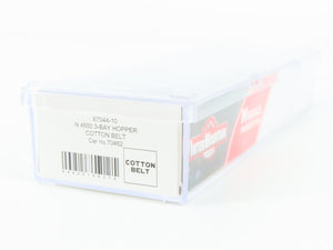 N Scale InterMountain 67044-10 SSW Cotton Belt 3-Bay Covered Hopper 70462 RTR