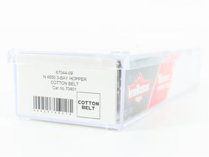 N Scale InterMountain 67044-09 SSW Cotton Belt 3-Bay Covered Hopper 70401 RTR