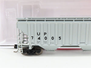 N Scale InterMountain 653111-06 UP Union Pacific 3-Bay Covered Hopper 74005 RTR