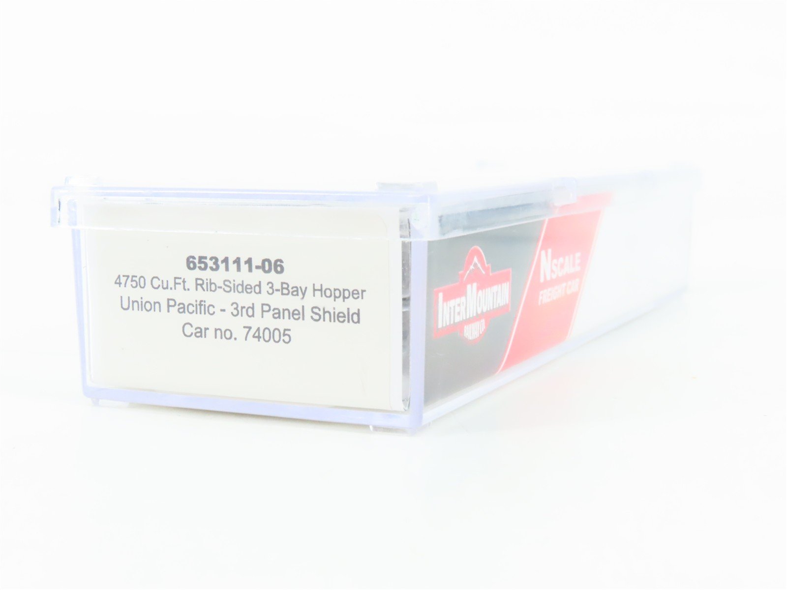 N Scale InterMountain 653111-06 UP Union Pacific 3-Bay Covered Hopper 74005 RTR