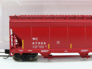 N Scale InterMountain 67091-06 WC Wisconsin Central 3-Bay Covered Hopper RTR