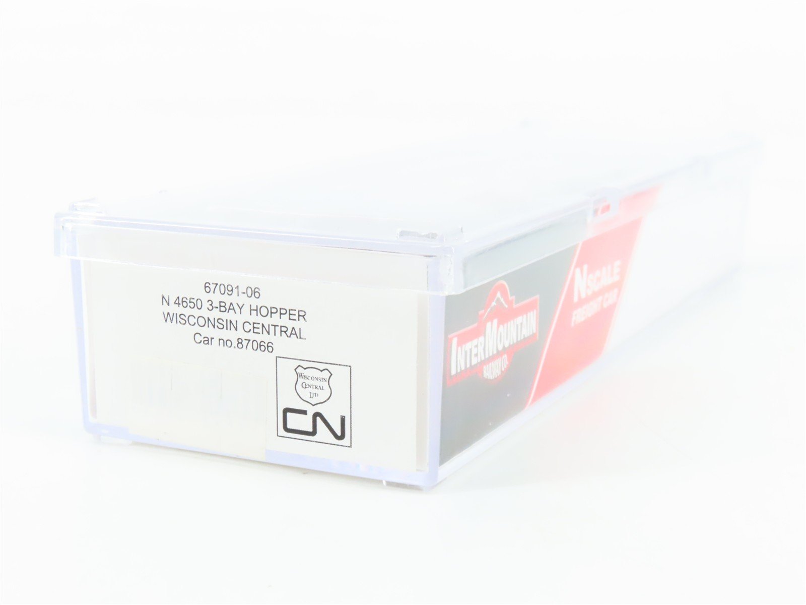 N Scale InterMountain 67091-06 WC Wisconsin Central 3-Bay Covered Hopper RTR