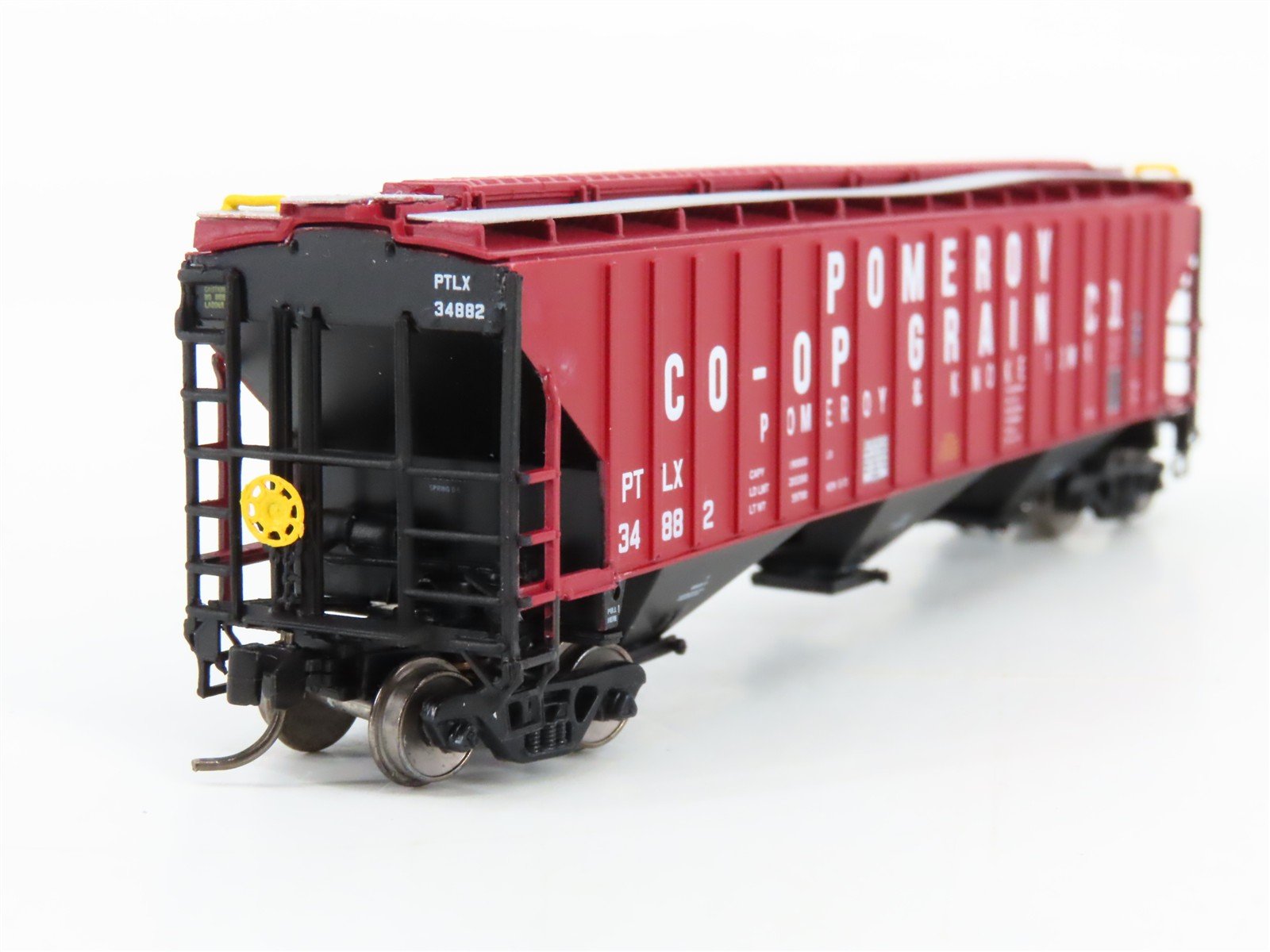 N Scale InterMountain 653108-06 PTLX Pomeroy Co-op Grain Hopper 34882 RTR
