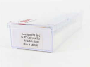 N Scale Atlas 50002190 RSCX Republic Steel 42' Coil Car 180001 RTR