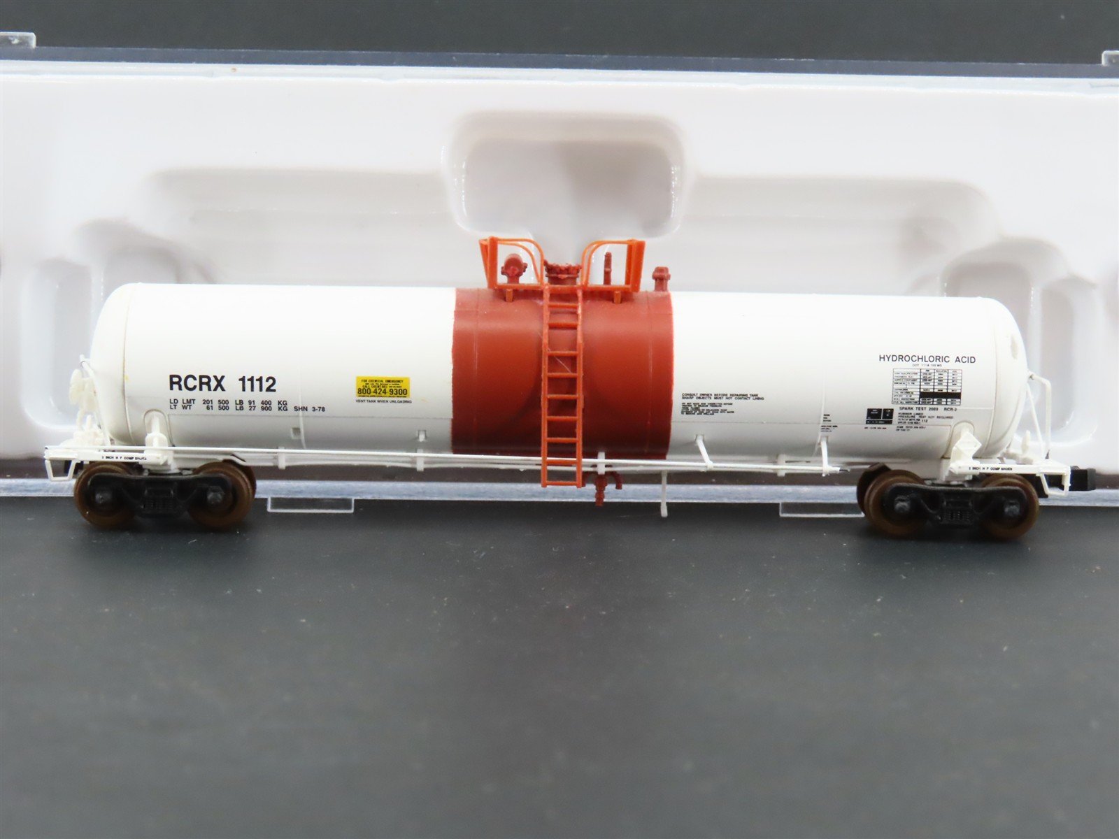 N Scale Atlas 50002449 RCRX Reagent Chemical Tank Car 1112 RTR