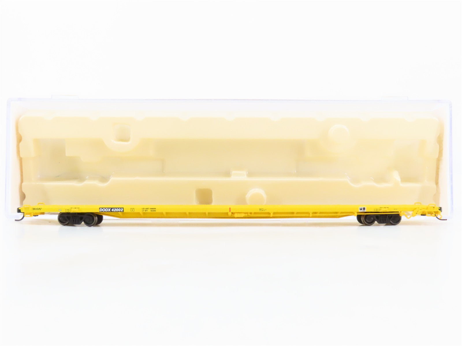 N Scale Atlas 50002569 DODX Department of Defense 89' Flat Car 42002 RTR