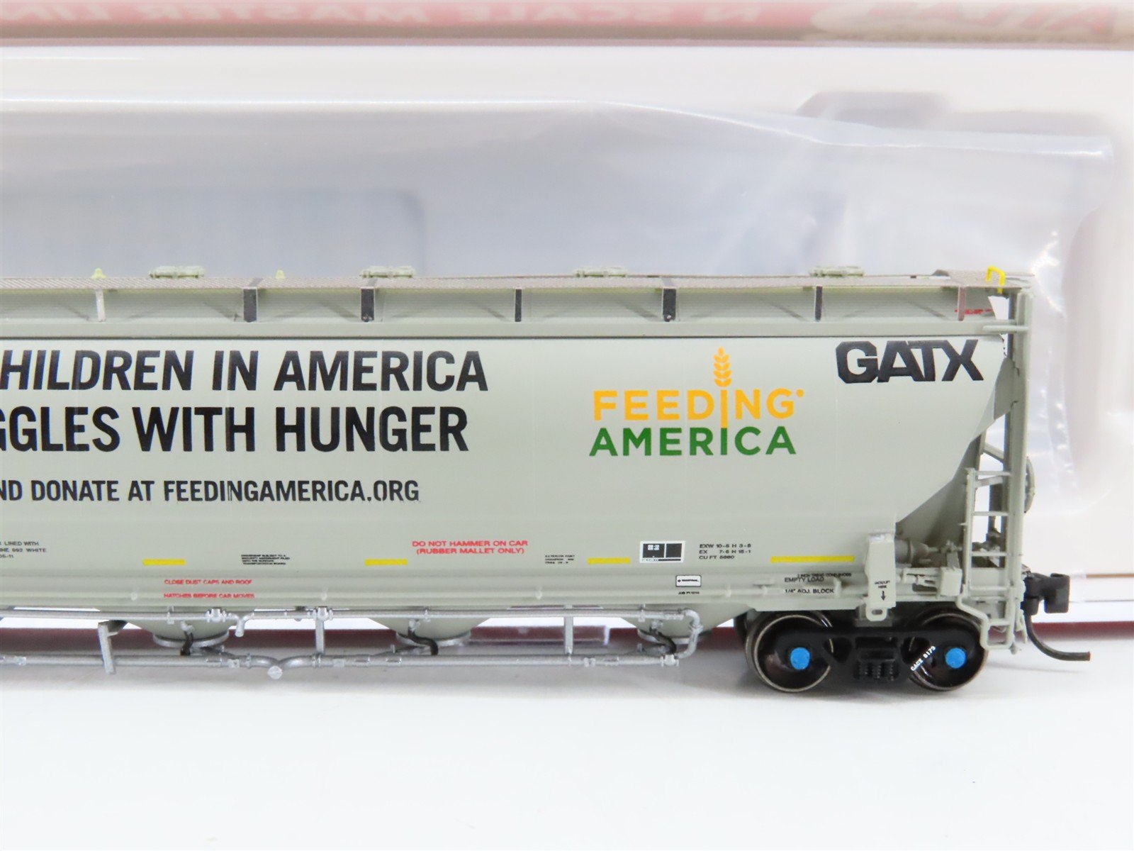N Scale Atlas 50003250 GACX GATX Trinity 5660 4-Bay Covered Hopper 8173 RTR