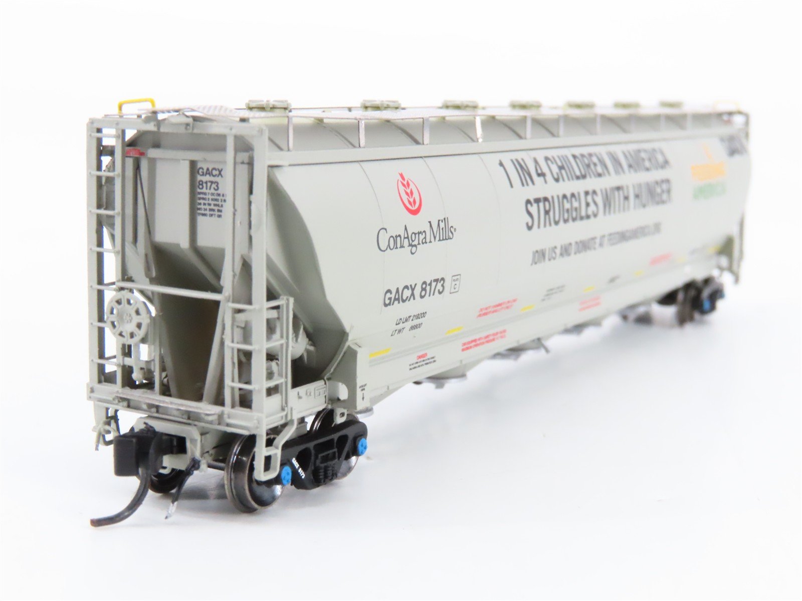 N Scale Atlas 50003250 GACX GATX Trinity 5660 4-Bay Covered Hopper 8173 RTR