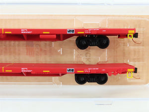 N Scale Micro-Trains 13752040 DODX Department of Defense 68' Flat Car 2-Pack RTR