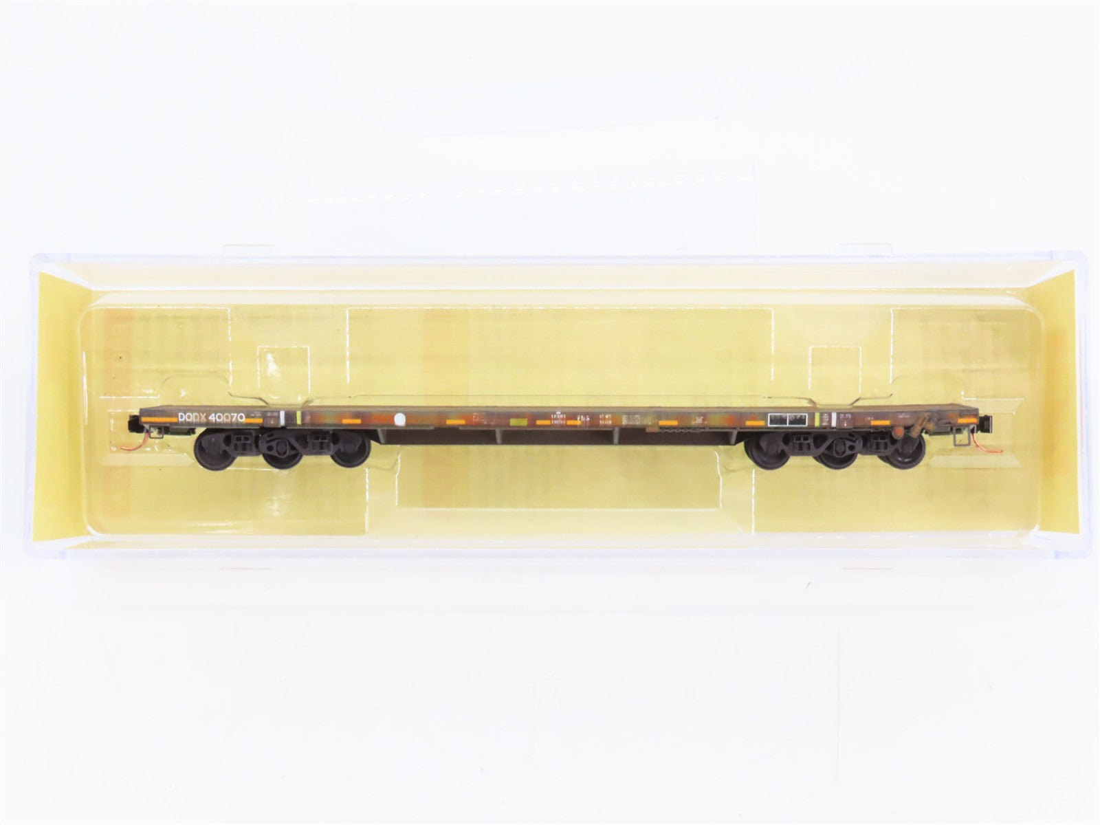 N Scale Micro-Trains 13752023 DODX Department of Defense 68' Flat Car  RTR