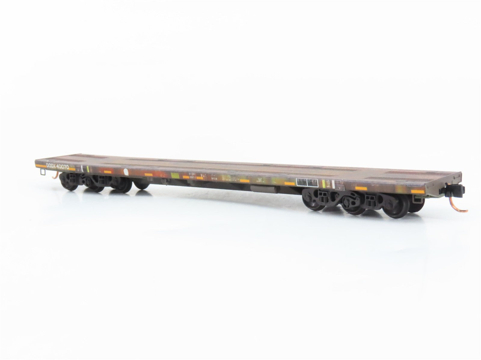 N Scale Micro-Trains 13752023 DODX Department of Defense 68' Flat Car  RTR