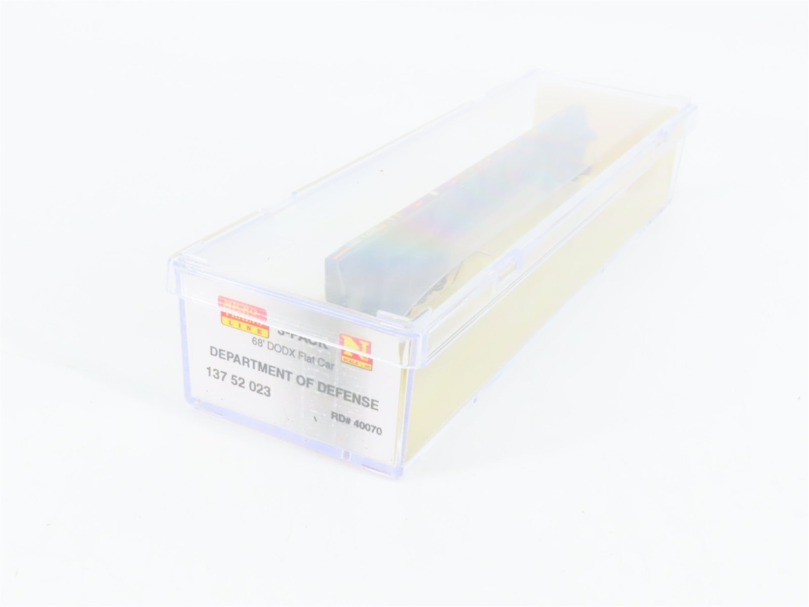 N Scale Micro-Trains 13752023 DODX Department of Defense 68' Flat Car  RTR