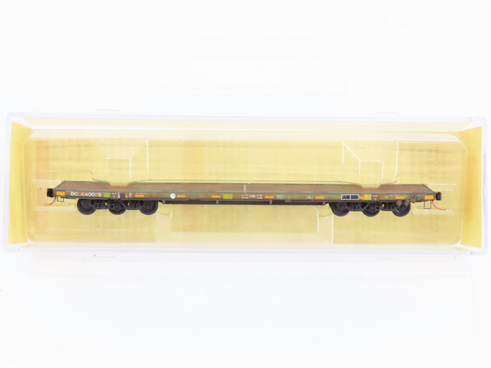 N Scale Micro-Trains 13753023 DODX Department of Defense 68' Flat Car  RTR