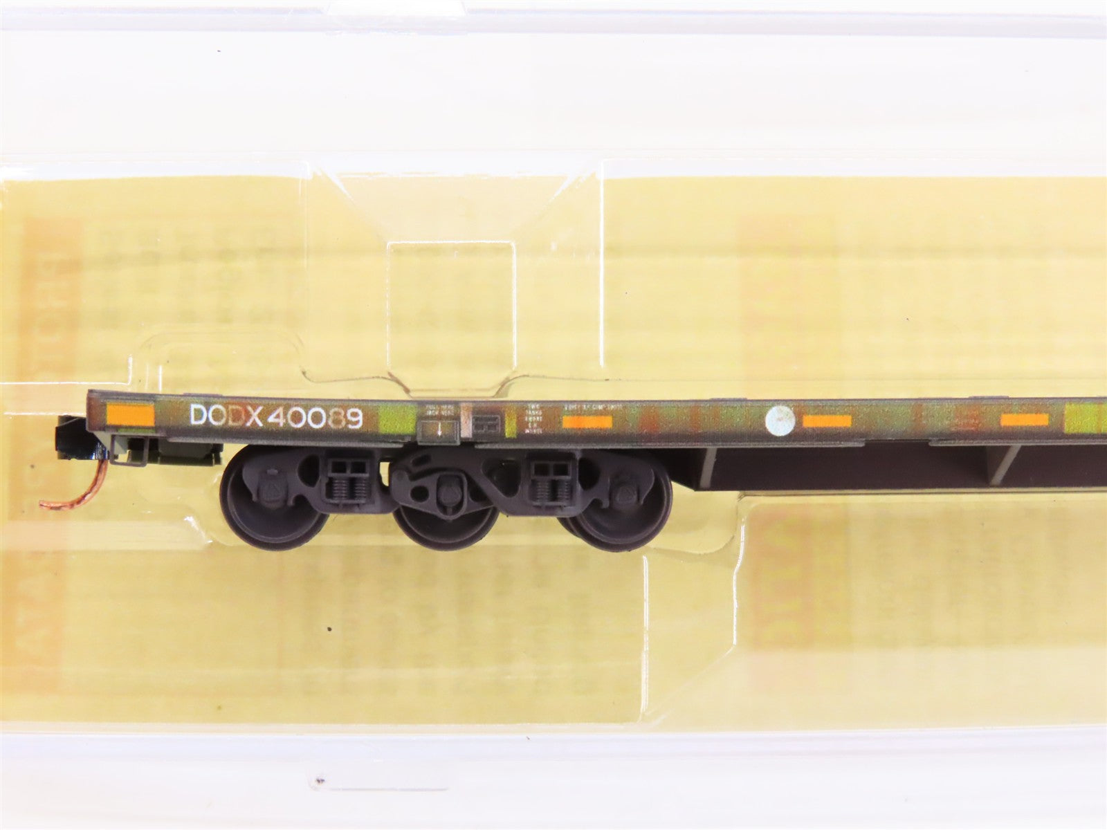 N Scale Micro-Trains 13753023 DODX Department of Defense 68' Flat Car  RTR