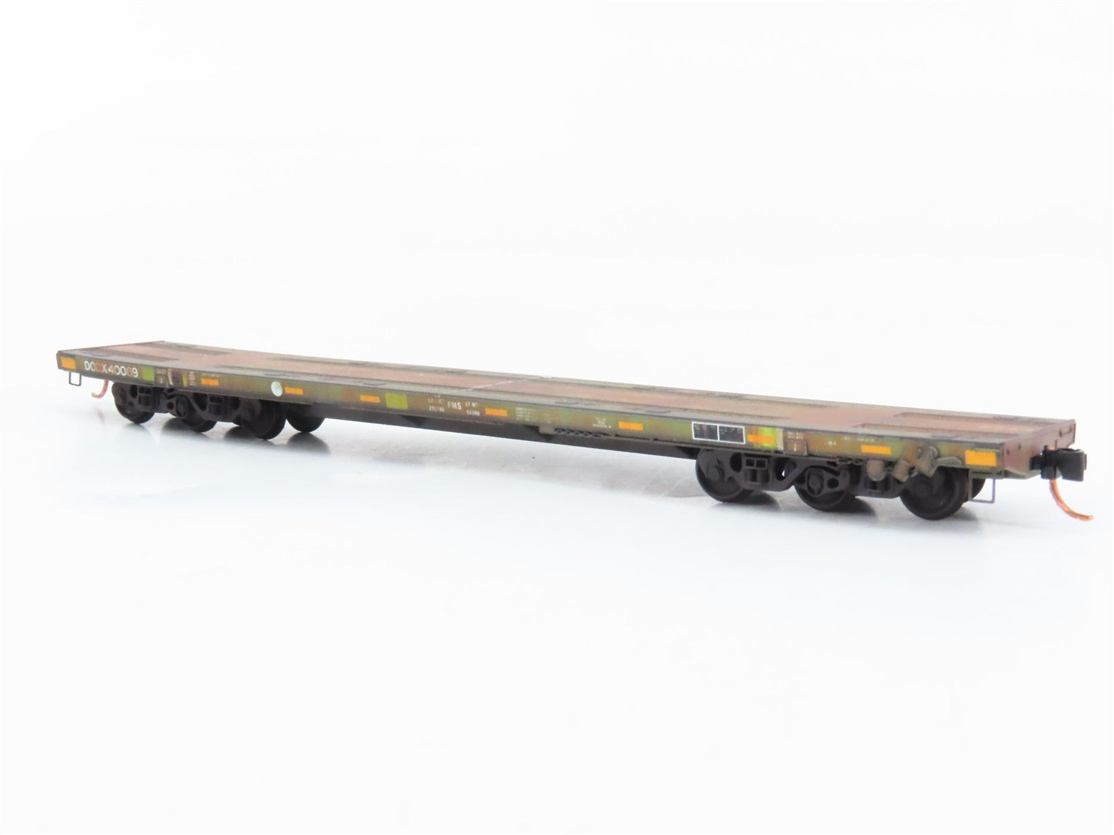 N Scale Micro-Trains 13753023 DODX Department of Defense 68' Flat Car  RTR