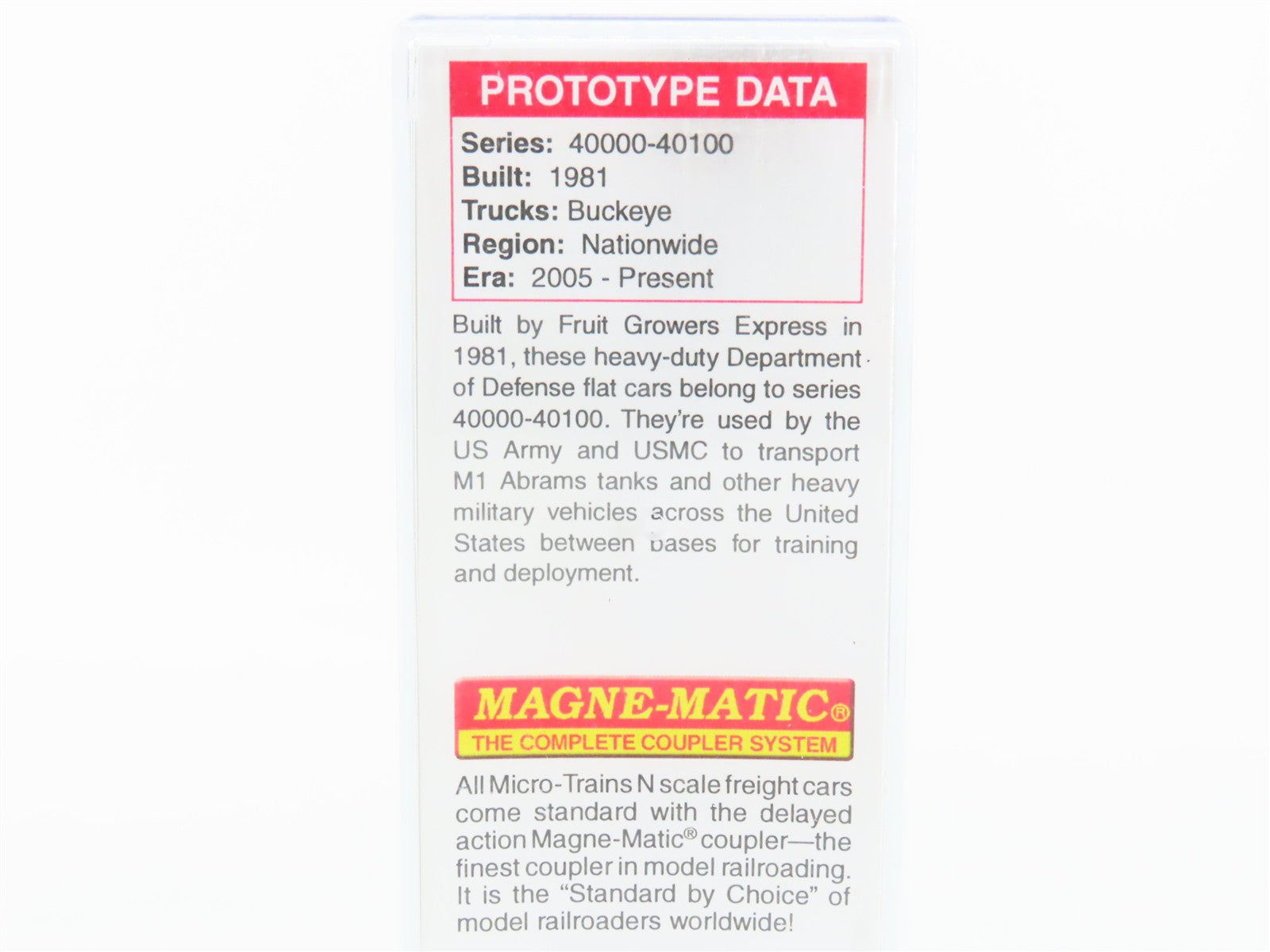 N Scale Micro-Trains 13753023 DODX Department of Defense 68' Flat Car  RTR