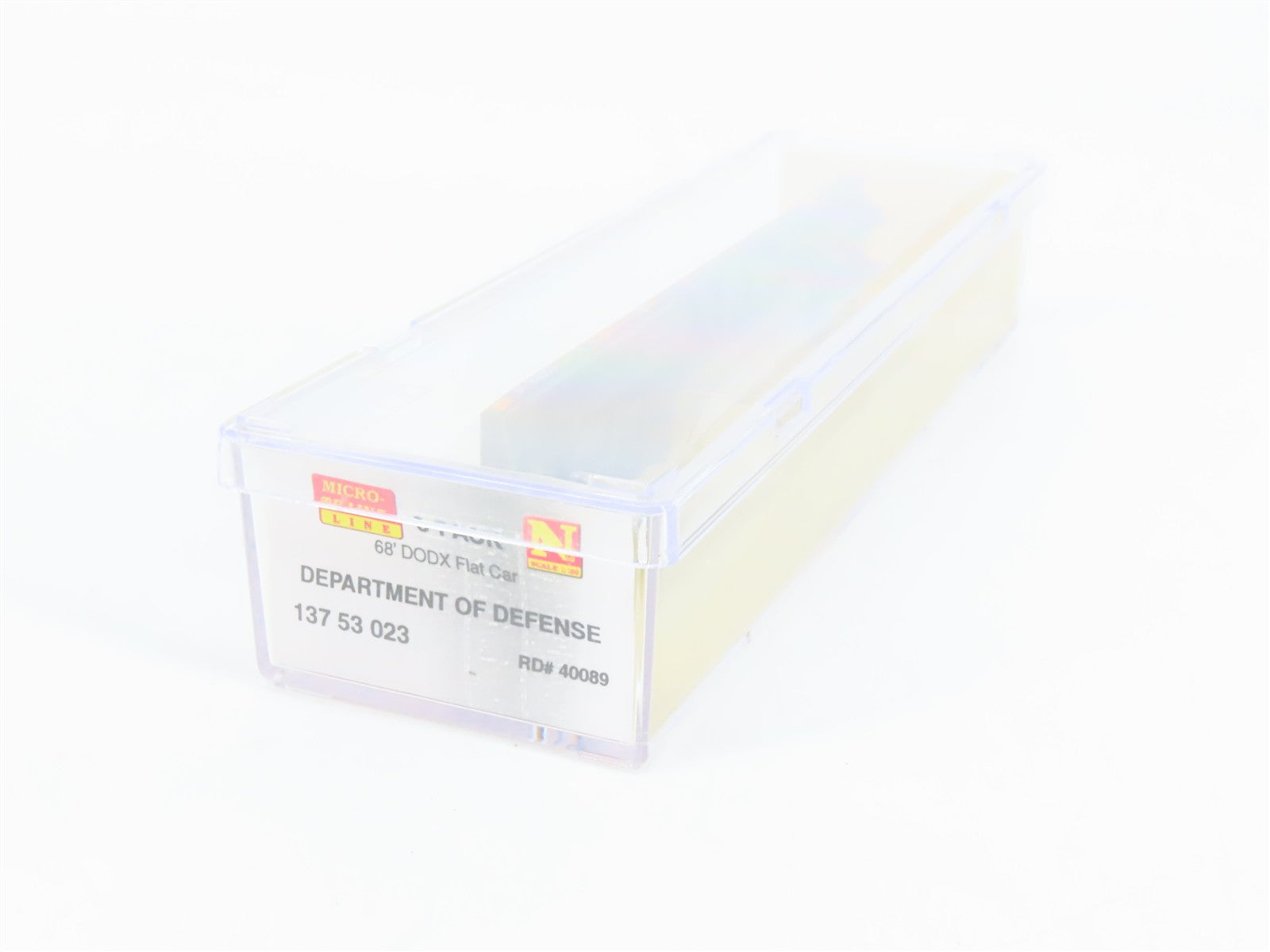 N Scale Micro-Trains 13753023 DODX Department of Defense 68' Flat Car  RTR
