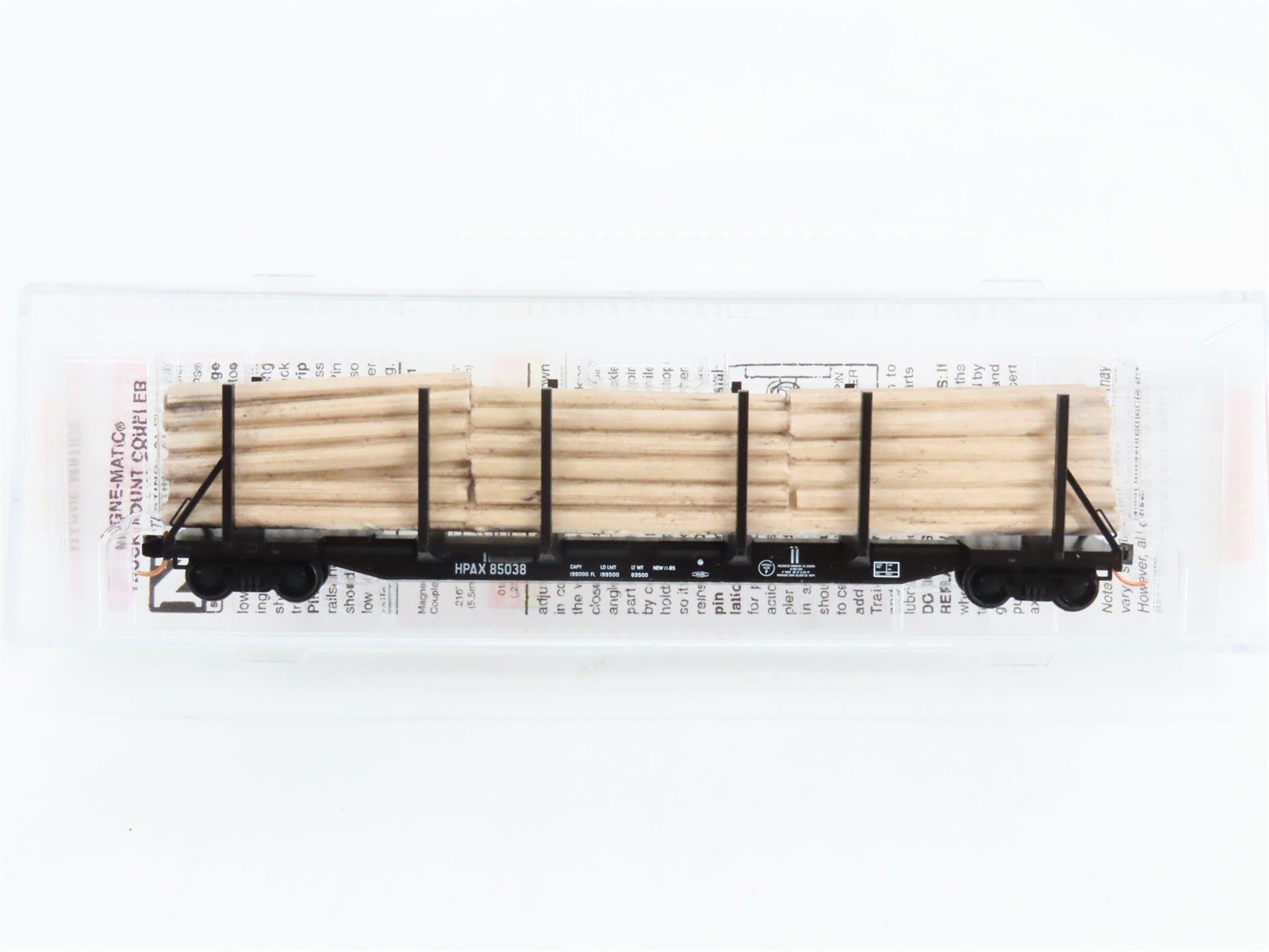 N Scale Micro-Trains 11500062 Hammermill Paper Company 65' 100-Ton Log Car RTR