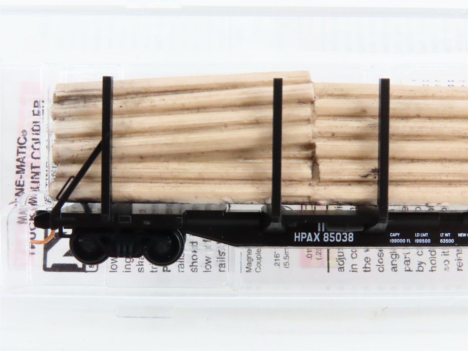 N Scale Micro-Trains 11500062 Hammermill Paper Company 65' 100-Ton Log Car RTR