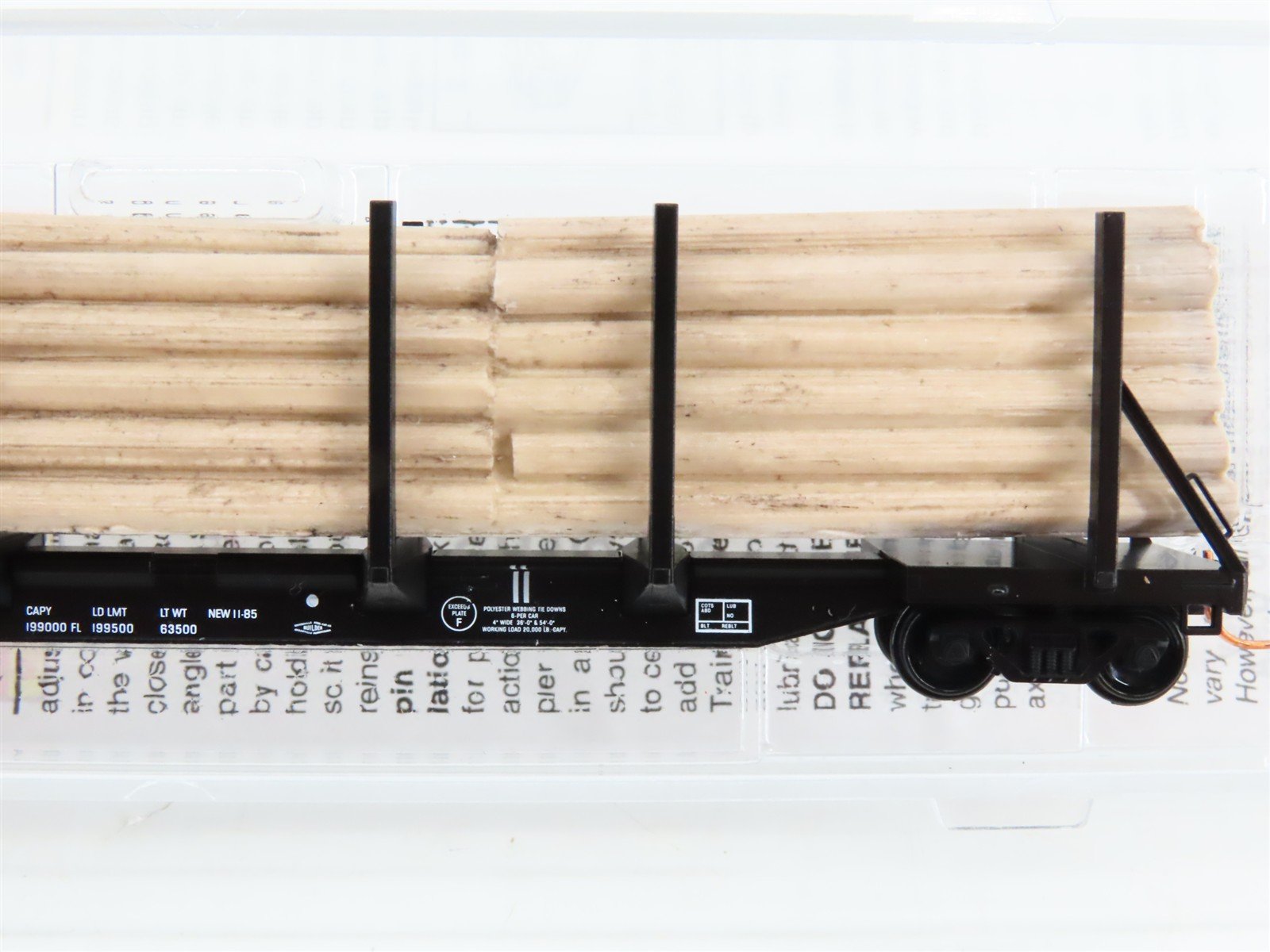 N Scale Micro-Trains 11500062 Hammermill Paper Company 65' 100-Ton Log Car RTR