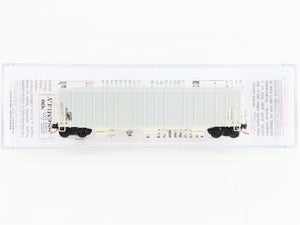 N Scale Micro-Trains 09900000 Undecorated Evans 3-Bay Covered Hopper RTR