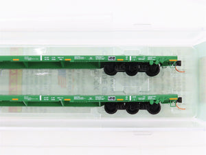 N Scale Micro-Trains 13751012 DODX Department of Defense 68' Flat Car 2-Pack RTR