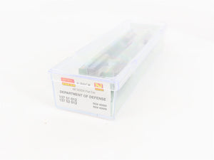 N Scale Micro-Trains 13751012 DODX Department of Defense 68' Flat Car 2-Pack RTR