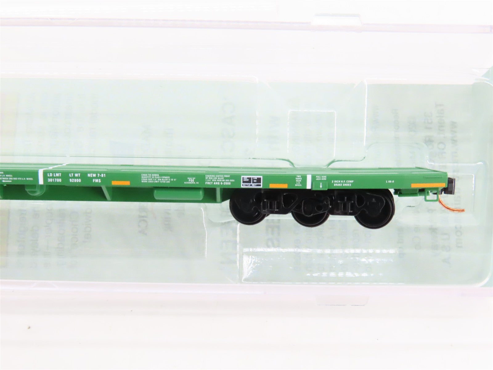 N Scale Micro-Trains 13751013 DODX Department of Defense 68' Flat Car  RTR