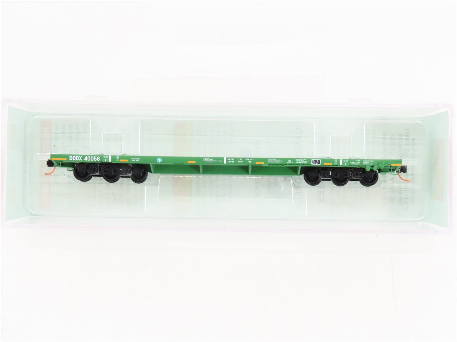 N Scale Micro-Trains 13752013 DODX Department of Defense 68' Flat Car  RTR