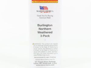 N Scale Micro-Trains 09953240 BN Burlington Northern 3-Bay Covered Hopper RTR