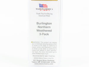 N Scale Micro-Trains 09951230 BN Burlington Northern 3-Bay Covered Hopper RTR
