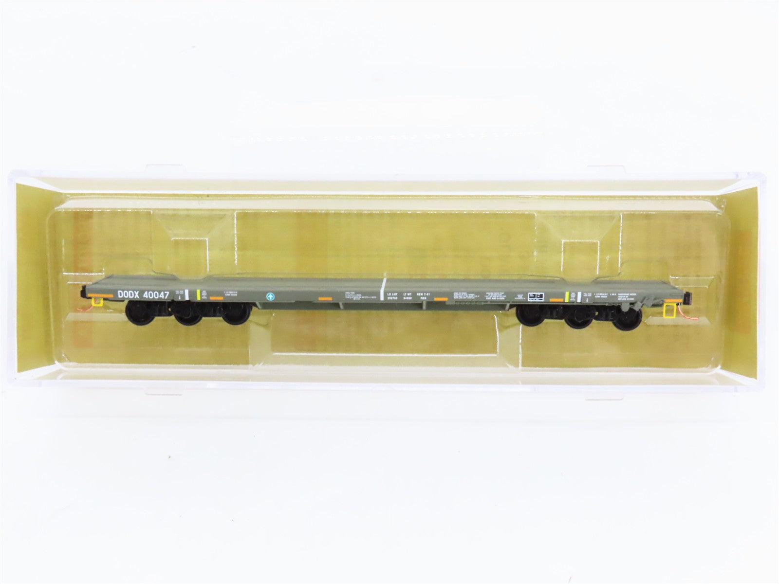 N Scale Micro-Trains 13753022 DODX Department of Defense 68' Flat Car  RTR