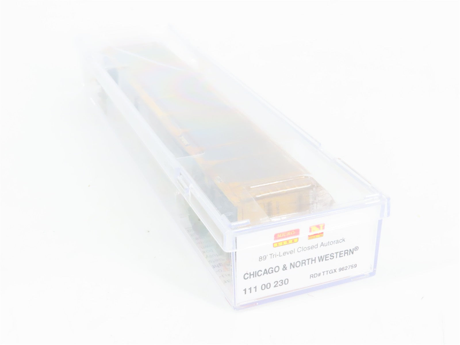 N Scale Micro-Trains 11100230 Chicago & North Western 89' Auto Carrier RTR