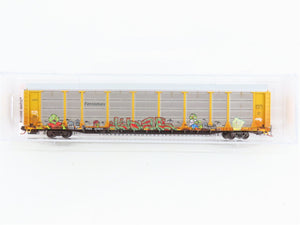 N Scale Micro-Trains 11144120 Ferromex 89' Tri-Level Closed Auto Carrier RTR
