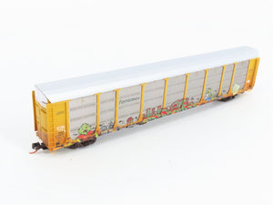 N Scale Micro-Trains 11144120 Ferromex 89' Tri-Level Closed Auto Carrier RTR