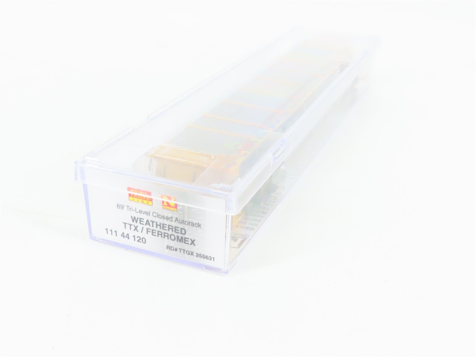 N Scale Micro-Trains 11144120 Ferromex 89' Tri-Level Closed Auto Carrier RTR