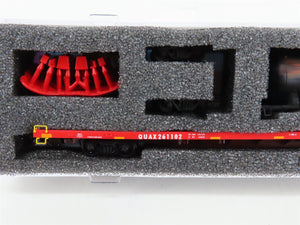 N Scale Micro-Trains 07100570 QUAX Salvage Pack #1 89' Flat Car w/ Tank Car