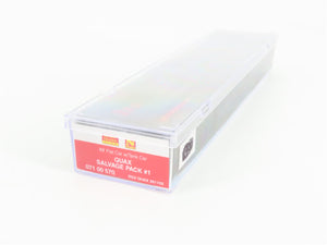 N Scale Micro-Trains 07100570 QUAX Salvage Pack #1 89' Flat Car w/ Tank Car