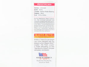 N Scale Micro-Trains 11144320 Cotton Belt 89' Tri-Level Closed Auto Carrier RTR