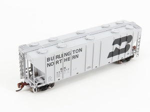 N Scale BLMA Models 11019 Burlington Northern PS-4000 3-Bay Covered Hopper RTR