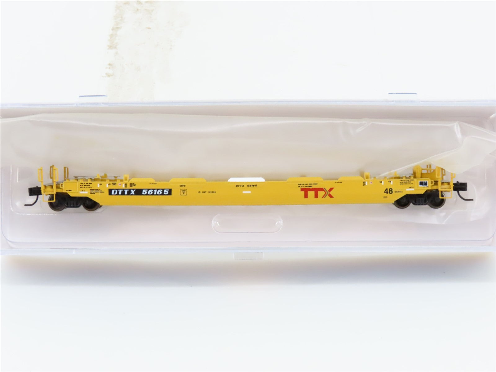 N Scale Athearn ATH12374 DTTX TTX 48' Husky Stack Well Car #56165