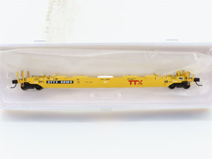 N Scale Athearn ATH12374 DTTX TTX 48' Husky Stack Well Car #56165